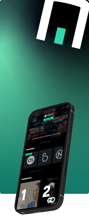 Promotional subscription banner with Inspiria Dental logo and mobile device